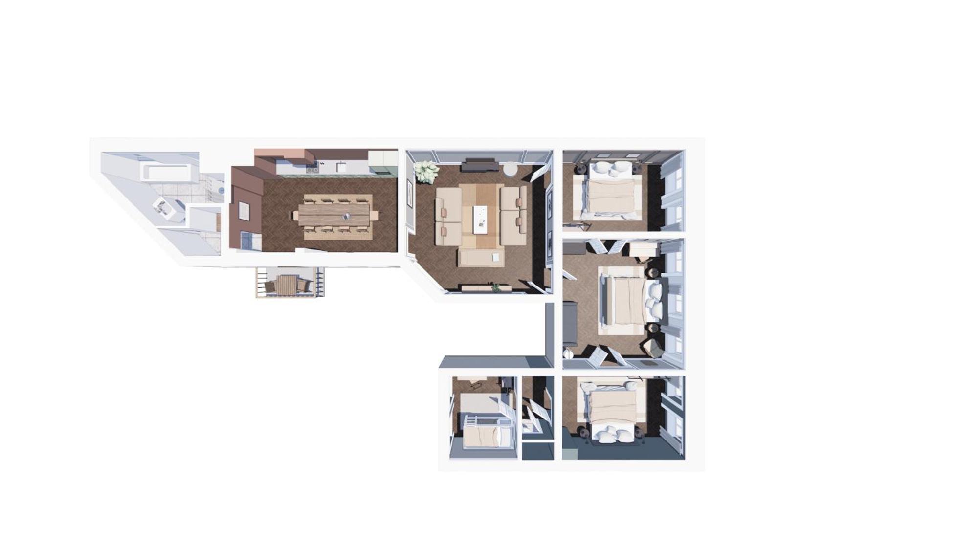 220sqm Designer - Center - Private Balcony Apartamento Copenhaga
